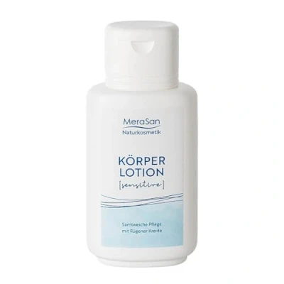 Abbildung von MeraSan Naturkosmetik Körperlotion SENSITIVE Parfümfrei 200ml Für Empfindliche Haut, mit Rügener Kreide, Vegan Frei von Silikon, Paraffin, Mineralöl und Parabenen