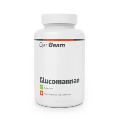 Abbildung von GymBeam Glucomannan Forte 120 Tabletten aus der Konjak Wurzel mit pflanzlichen Ballaststoffen 3000 mg pro Tagesdosis Vegan