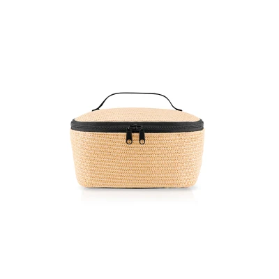 Abbildung von reisenthel coolerbag S Pocket Raffia Black Kühltasche mit Obermaterial aus recycelten PET Flaschen Ideal für das Mittagessen unterwegs