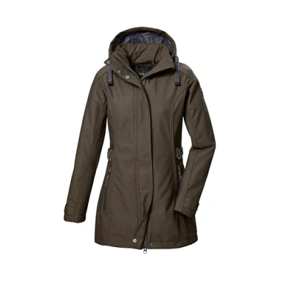 Abbildung von G.I.G.A. DX Damen Softshell Parka/Softshelljacke mit abzippbarer Kapuze GW 22 WMN SFTSHLL PRK, olive brown, 46, 42210 000