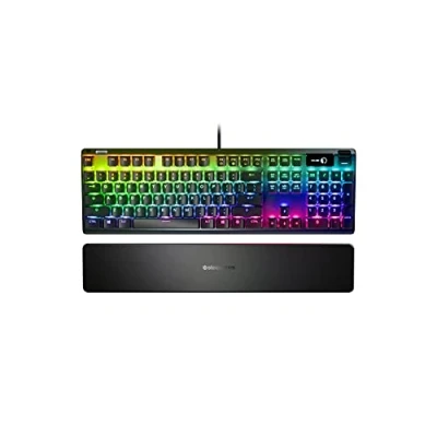 Abbildung von SteelSeries Apex 7 Mechanische Gaming Tastatur OLED Smart Display Rot Schalter Amerikanisch (QWERTY) Layout Standard