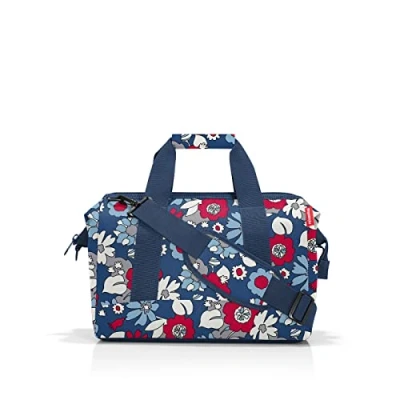 Abbildung von reisenthel Allrounder M Florist Indigo Vielseitige Doktortasche für Reise, Arbeit und Freizeit Mit praktischer Trolley Aufsteckfunktion