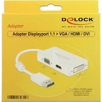 Abbildung von Adapter Displayport &gt; VGA / HDMI /DVI D