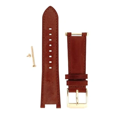 Abbildung von Michael Kors Uhrenarmbänder für Damen 20mm, Braun Leder, original ersatzband MK2249