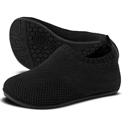 Abbildung von Sosenfer Hausschuhe Kinder Junge mädchen rutschfeste Leichte Pantoffeln für Kleinkinder Hüttenschuhe Slipper unisex HEISE 34
