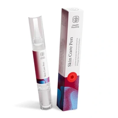 Abbildung von Health Routine Skin Care Pen 1er Pack — Hautpflegestift mit Mandelöl, Teebaumöl &amp; Vitamin E, 100% Natürliche Wirkstoffe, Stift gegen Hautunreinheiten