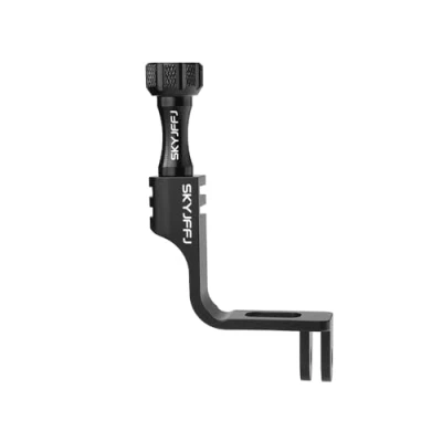 Abbildung von SKYJFFJ 90 Grad Aluminium Vertikale Halterung Adapter Ellenbogenadapter für GoPro Hero 13/12/11/10/9 Schwarz