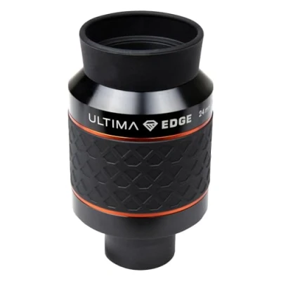 Abbildung von Celestron 93453 Ultima Edge 24 mm Parfokales Ultra Flachfeld Okular für 1,25 Zoll Fokussierer Gestochen scharfe Sicht, voll vergütete Linsen, geformter Gummigriff, Schwarz