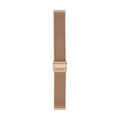 Abbildung von Fossil Uhrenarmband für Damen 18mm Rose Gold Edelstahl, S181375