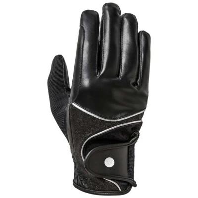 Abbildung von Mountain Horse Reithandschuhe Diamond Rider Silber/Schwarz XL