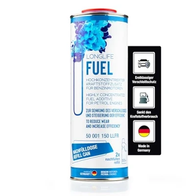 Abbildung von LIFETIME Longlife Fuel Benzin Additiv für 1.000l Kraftstoff Motorreiniger Reiniger alle Otto Motoren Motorsystemreiniger 1000 ml