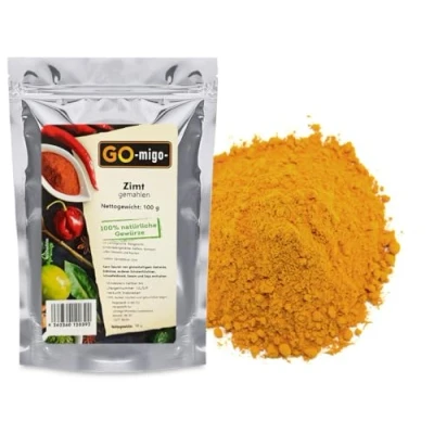 Abbildung von 100g Zimt gemahlen Zimtpulver Cinnamon natürlich Top Qualität 0,1kg