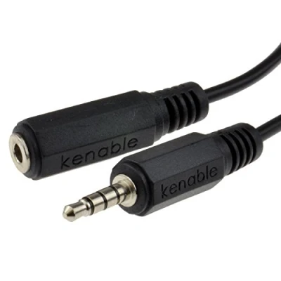 Abbildung von 4 Polig TRRS 3 Band 3,5 mm Klinkenstecker Stecker Zum Buchse Verlängerung Kabel 5 m [5 Meter/5m]