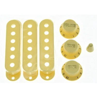 Abbildung von KAISH Northwest Guitars ST Strat Pickup Abdeckungen Knöpfe und 5 Wege Schalter Spitze