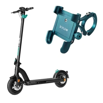 Abbildung von SoFlow E Scooter SO myTIER + Handyhalterung Premium, 20,00 km/h, bis zu 40 km Reichweite