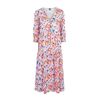 Abbildung von YAS Yasalira LONG Dress Freizeitkleid, Damen, Größe: Large, Soft pink/vio