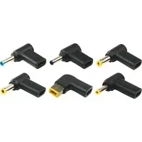 Abbildung von Xilence XMZ_Tips_Set Adapter Tips Set nur mit USB C Mini Ladegerät nutzbar, 6 Adapter, kompatibel diversen Notebook Marken, komfortabler und sicherer Anschluss, schwarz