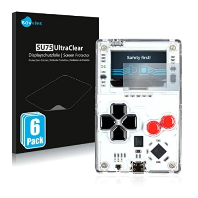Abbildung von Savvies 6 Stück Schutzfolie für Arduboy FX Displayschutz Folie Ultra Transparent