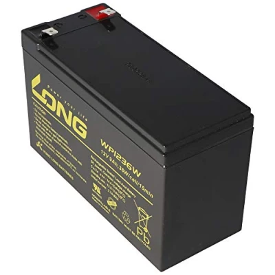 Abbildung von AccuCell Neu Kung Long WP1236W 12Volt 36W Blei Akku mit 9Ah, 6,3mm Faston Tab 250