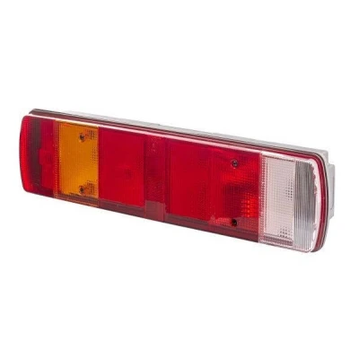 Abbildung von HELLA 2VD 008 205 021 Rückleuchte rechts P21W, R5W schwarz 12, 24 ohne Glühlampen mit Lampenträger SCANIA: P,G,R,T series
