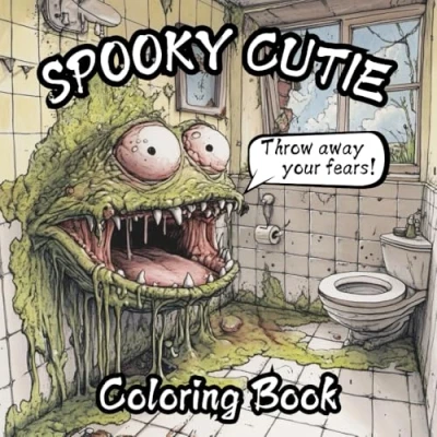 Abbildung von Spooky Cutie Coloring Book: For Adults and Teens Featuring Adorable Creepy Creatures / To Enjoy Relax Throw Away the Negativity!
