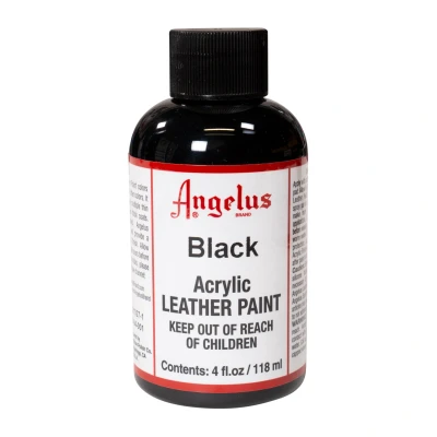 Abbildung von Angelus Lederfarbe Schwarz 118ml
