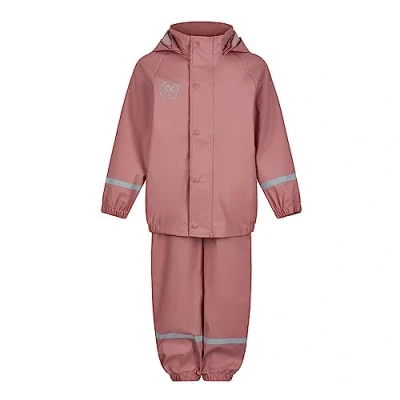 Abbildung von Color Kids Unisex Kinder Rain Set solid PU Regenjacke, Ash Rose, 98