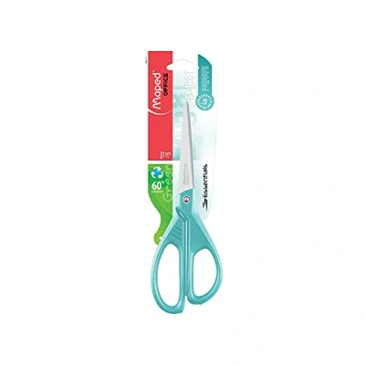 Abbildung von Maped OFFICE Papierschere, Büroschere ESSENTIALS 21 cm asymmetrische Griffe türkis