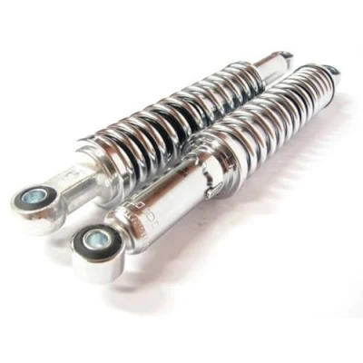 Abbildung von 2EXTREME Stoßdämpfer Set 36,5cm Chrom kompatibel für Kreidler, Mofa, Moped, 2 Takt, 50ccm, AC