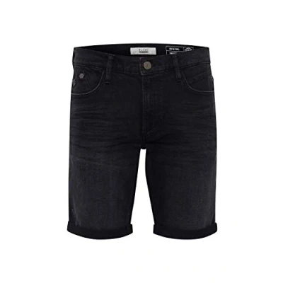 Abbildung von Blend BHGrilitsch Herren Jeans Shorts Kurze Denim Hose Regular Fit, Größe:M, Farbe:Denim Black (76204)