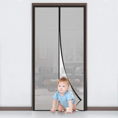 Abbildung von MYCARBON Fliegengitter für Tür und Fenster, Polyester, 140x240cm
