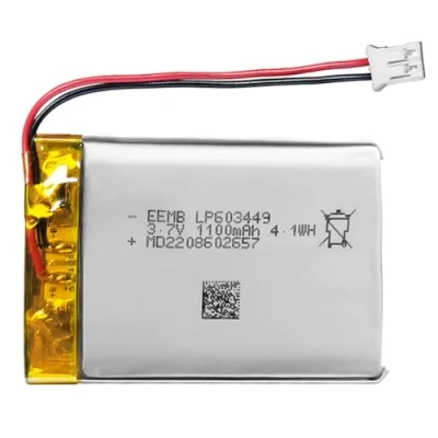 Abbildung von EEMB Lithium Polymer Akku 3,7 V 1100mAh 603449 Wiederaufladbarer Lipo mit JST Anschluss für VXI Blue Parrott bestätigen Sie die Polarität des Geräts und Anschlusses vor dem Kauf