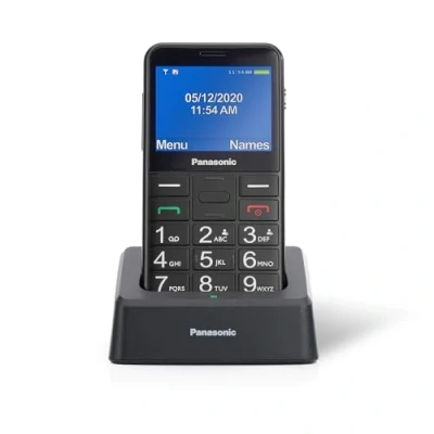 Abbildung von Panasonic KX TU155 Seniorenhandy schwarz für Senioren. (2,3 Zoll, Notfall Taste gezielte Hilfe)