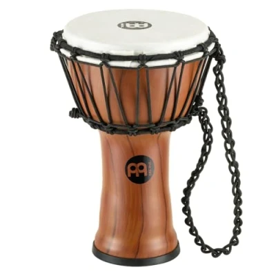 Abbildung von Meinl Percussion JRD Djembe Musikinstrument Sehr kleine Handtrommel Reiseinstrument Durchmesser 7 Zoll Kunststoff, Braun (JRD TA)