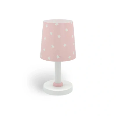 Abbildung von Dalber Kinder Tischlampe Nachttischlampe kinderzimmer Star Light Sterne Rosa 82211S, E14