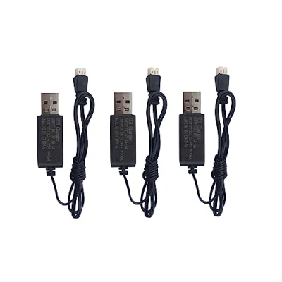 Abbildung von ZYGY 3PCS 3.8V mit JST PH 2.0 Stecker USB Ladekabel für die Batterie des Cinehoop Tinyhawk Mini FPV Racing UAV RC Funkgesteuerte Flugzeuge