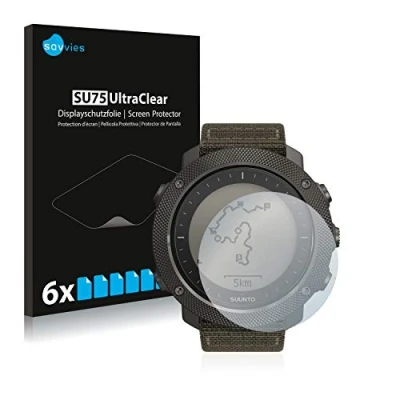 Abbildung von Savvies 6 Stück Schutzfolie für Suunto Traverse Alpha Displayschutz Folie Ultra Transparent