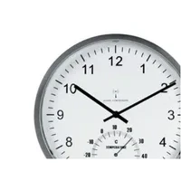 Abbildung von Unilux Wanduhr Tempus Kunststoff 30,5 cm silber