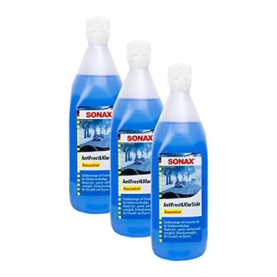 Abbildung von SONAX 3X 03321000 AntiFrost&amp;KlarSicht Konzentrat Frostschutz Citrusduft 250ml
