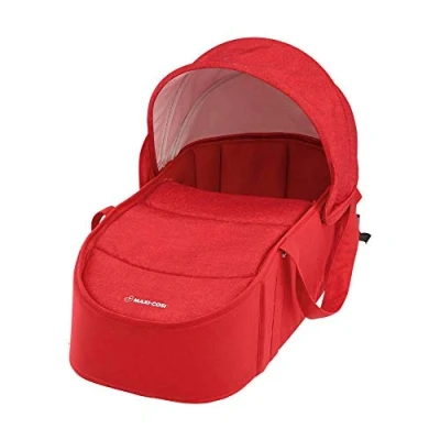 Abbildung von Maxi Cosi Laika Babywanne, sehr leichter (nur 1,5 kg) und gepolsterter Soft Kinderwagenaufsatz, passend für den Kinderwagen Laika, Baby Tragetasche nutzbar ab der Geburt, Nomad Red
