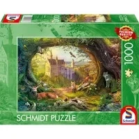 Abbildung von Märchenschloss und Waldzauber, Puzzle