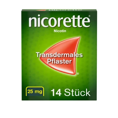 Abbildung von nicorette TX Pflaster 25mg Nikotin zur Rauchentwöhnung 14 St