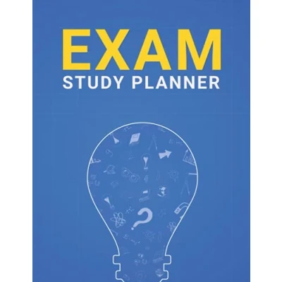 Abbildung von Exam Study Planner: Preparation Planner for bar Exam, CPA GED, TEAS, LSAT, MAT, MCAT, GRE, Middle school, &amp; college students