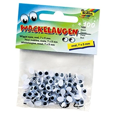 Abbildung von folia Wackelaugen weiß