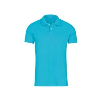 Abbildung von Trigema Damen Poloshirt, Blau (Azur 051), 52 (Herstellergröße: XXL)