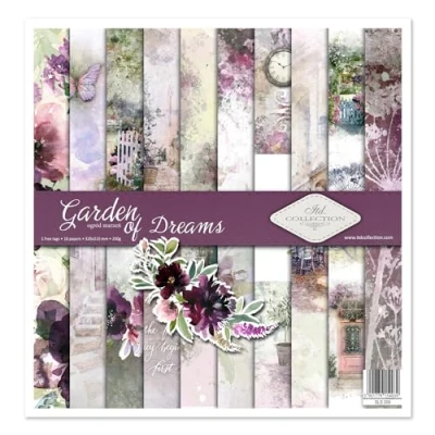 Abbildung von ITD Collection scrapbooking package 12 x inches, paper, decorative decoupage, card making, paper size 310 320 mm (Garden of Dreams, SLS 009)