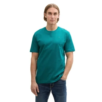 Abbildung von TOM TAILOR Denim Loose Fit Bluse mit Streifenmuster, White Green Vertical Stripe, XS