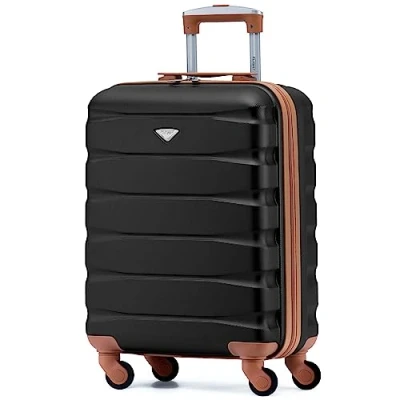 Abbildung von Flight Knight Leichte 4 Rad ABS Hartschalenkoffer Handgepack, zugelassen fur uber 60 Fluggesellschaften, einschließlich easyJet, Jet2 und maximale Große Ryanair (Priority) 55 x 40 20 cm
