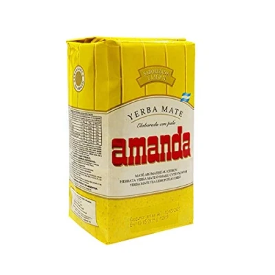 Abbildung von Amanda Yerba Mate Tee Limon 500g Argentinien mit Zitrone Frucht Elaborada con Palo loose leaf 0,5kg