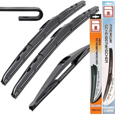 Abbildung von HYBRID Scheibenwischer FLEX AERO kompatibel für Opel Vectra C GTS BJ 2002 2008 400mm 475mm 600mm Premium Qualität Wischerblätter Set RECAMBO